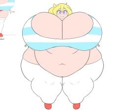 bbw big_breasts breasts cassie_(theycallhimcake) cleavage female huge_breasts kantuspaints kantuspaintsinsanity overweight tagme thick_thighs wide_hips