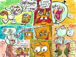 1boy 1girls breasts comedy female funny furry humor male sandy_cheeks smokedoodlez spongebob_squarepants spongebob_squarepants_(character) tagme