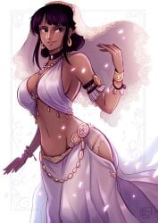 1girls belly_dancer medium_breasts nico_robin one_piece tagme