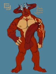 1boy 1male 2024 anthro anthro_focus anthro_only anthro_solo balls completely_nude completely_nude_male demon demon_horns demon_humanoid digital_drawing_(artwork) digital_media_(artwork) erect_penis erection glans helluva_boss horns huge_balls huge_cock huge_cock huge_testicles humanoid_genitalia humanoid_penis lemonismonster male male_anthro male_focus male_only muscles muscular muscular_male nipples nude nude_male penis penis_out penis_piercing pierced_penis piercing satan_(helluva_boss) solo solo_anthro solo_focus solo_in_panel solo_male solo_male testicles