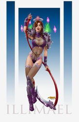 2014 armor boots female fire flame full-length_portrait full_length gem illimael pinup portrait scythe solo standing warcraft warlock wbreaux world_of_warcraft