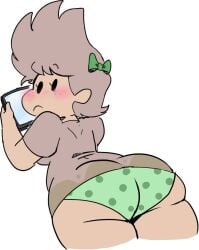 barf_bag_(bfdi) battle_for_dream_island blush embarrassed object_show object_show_community object_shows panties picknpull