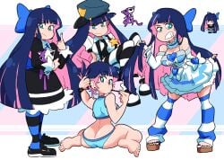 1girls panty_&_stocking_with_garterbelt scott_malin solo stocking_anarchy