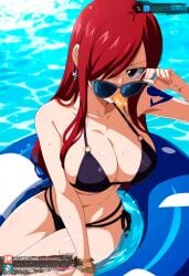 ai_generated brown_eyes erza_scarlet fairy_tail fairy_tail_100_years_quest juanpiamvs long_hair patreon patreon_username red_hair subscribestar subscribestar_username watermark