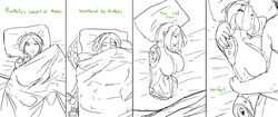 aka6 amputee armless bed big_breasts breasts cold cuddling cute female legless limbless male monochrome pillow quadruple_amputee shaking sheet shivering sleeping smile wholesome x-com xcom_enemy_unknown xcom_enemy_within