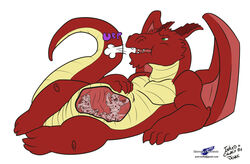 anthro canine digestion dragon fox gore guro joveehusky mammal mustelid otter vore wolfblade