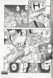 ! !! !!! ... after_sex anthro big_muscles buddyfight comic cum dialogue dragon drum's_father drum_(buddyfight) ekataraf english_text erection fangs father greyscale group hi_res horn incest male monochrome muscular nipples oral parent penetration penis scales scalie sex sharp_teeth son sweat teeth text tongue tongue_out vein veiny_penis wide_eyed yaoi