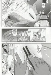 abs anthro buddyfight comic dragon drum's_father drum_(buddyfight) english_text male tagme text yaoi