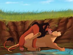 age_difference disney dksk30 feline female feral feral_on_feral fur lion male mammal nala scar_(the_lion_king) straight the_lion_king