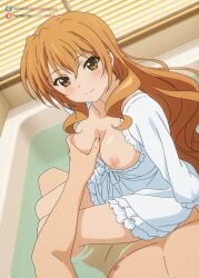 ass asshole big_breasts breasts cum_in_pussy dick female female_nude golden_time hair kaga_kouko legs pussy pussy_juice