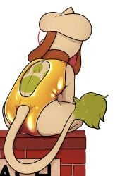 absurd_res anthro ass blush clothing eyewear female generation_2_pokemon glasses hi_res mimi_(mr.smile) mr.smile nintendo one-piece_swimsuit pokemon pokemon_(species) smeargle solo swimwear
