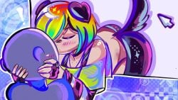 1femboy anon anonymous_male ass booty femboy kissing salem_(dvampiresmile) wobbling_ass