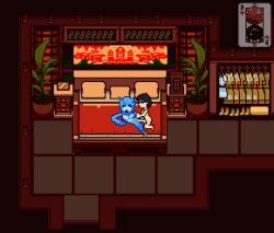 animated anthro avian bladedbard digital_media_(artwork) duo female human male male/female mammal martlet_(undertale_yellow) pixel_(artwork) pixel_animation sprite sprite_animation undertale_yellow vaginal_penetration