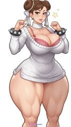 1girls ai_generated ai_loverhoney asian asian_female big_ass big_breasts big_thighs bra bracelets breasts brown_eyes brown_hair capcom chun-li cleavage curvaceous curvy_female earrings female female_only hourglass_figure huge_ass large_breasts light-skinned_female light_skin looking_at_viewer muscular muscular_thighs panties standing street_fighter sweater thick thick_thighs thunder_thighs voluptuous voluptuous_female wide_hips