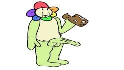 animated cock cosmo_(dandy's_world) dandy's_world dandy_(dandy's_world) dandys_world decapitated_head eating gif jxci male_death munching shitpost throbbing_penis