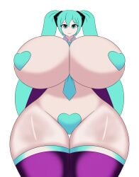 big_breasts breasts delete_alliance hatsune_miku mob_face thick_thighs unrealistic_proportions vocaloid