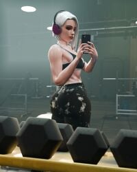 1girls 3d 3d_(artwork) activision ashe_(overwatch) blizzard_entertainment elizabeth_caledonia_ashe female female_focus female_only overfans overwatch overwatch_2 solo solo_female solo_focus