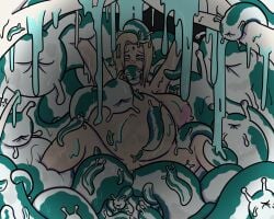 bad_end infestation kritterkabal naruto naruto_(series) oral_birth rape restrained slime slug tentacle_rape tsunade tsunade_senju