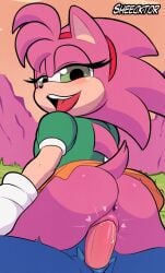 amy rose from classic sonic (universe) by sheecktor
