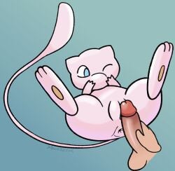anus darkpatito feral legendary_pokémon legendary_pokemon male male_on_feral mew mew_(pokemon) pokemon pokemon_(species) pussy shortstack size_difference tagme vagina vaginal_insertion