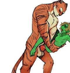 anthro_on_goblin dnd dungeons_and_dragons gricko_grimgrim legends_of_avantris male male/male male_only male_penetrated male_penetrating morning_frost tabaxi_male