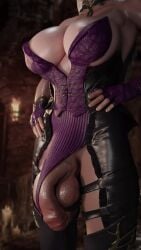 1futa 3d 3d_animation 9:16 cleavage futanari geministarsign hands_on_hips large_breasts leotard light-skinned_futanari light_skin mortal_kombat mortal_kombat_11 opennsfwsp shorter_than_10_seconds sindel solo sound sound_edit sound_effects tagme vertical_video video