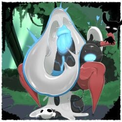 big_breasts black_skin cum cum_in_pussy cum_inside cumflated_belly cumflation gigantic_penis gloves hollow_knight hornet_(hollow_knight) huge_balls huge_breasts huge_cock incest insects insects megamor nipples protagonist_(hollow_knight) sex shadow shiny_nipples socks stomach_bulge stomach_bulge_paizuri stomach_deformation vaginal_penetration veiny_balls veiny_penis x-ray