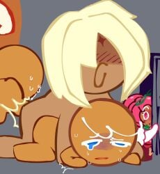 2boys caught_in_the_act cookie_run cookie_run_kingdom crying face_shadow gay gay_sex gingerbrave hollyberry_cookie male nauseated popipoing pure_vanilla_cookie rape request shadow