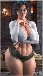 1girls 3d abs alma_(monster_hunter_wilds) big_ass big_breasts breasts brown_hair bust busty capcom cga3d curvaceous curvy curvy_figure erotichris female female_focus hips hourglass_figure large_breasts legs light-skinned_female light_skin mature mature_female monster_hunter monster_hunter_wilds muscular muscular_female slim_waist thick thick_hips thick_legs thick_thighs thighs top_heavy video_games voluptuous waist wide_hips