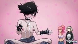 3girls animated anthro_on_human bunny_ears cum derpixon goth sex sound tagme vaginal_penetration video