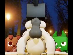 3d ahe_gao animated anthro/feral cum_in_pussy cum_inside feline feline feral grey_fur pet_simulator_x pleasure_face roblox sharp_teeth sound sound_effects tagme video voice_acted