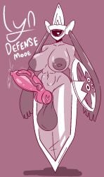 1_eye 1futa 2d aegislash alternate_version_available animal_genitalia anthro areolae balls big_areola big_balls big_breasts big_penis black_sclera breasts canine_genitalia canine_penis curvaceous curvy curvy_figure english_text erection fit fit_futanari floating futa_only futanari game_freak gayplantsex huge_balls huge_breasts huge_cock intersex knot knotted_penis lyn_(snowy_manta) monochrome nintendo nude penis pokemon precum precum_string shield solo solo_futa text voluptuous voluptuous_futa voluptuous_futanari white_eyes wide_hips