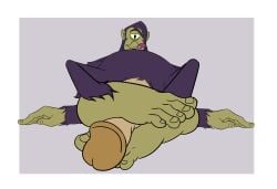 1_eye absurd_res american_dragon:_jake_long anthro aroused aroused_face aroused_male autofootjob bob-jiggles cyclops disney disney_channel erection fangs feet feet_crossed feet_on_penis foot_fetish foot_focus foot_play footjob fur furry genitals hairy half-closed_eyes hi_res humanoid humanoid_feet humanoid_genitalia humanoid_hands looking_at_viewer looking_down looking_down_at_penis lying male male_focus male_only masturbation narrowed_eyes on_back overweight overweight_male penis plantigrade purple_body purple_fur rounded_ears sex simple_background slightly_chubby slightly_chubby_male smile smiling_at_viewer smirk smirking_at_viewer solo spread_arms spread_legs spreading stan_lipkowski teeth troll_(mythology)