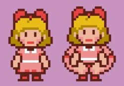 1girls ass ass_bigger_than_head ass_bigger_than_torso big_ass earthbound edit gigantic_ass huge_ass monstorlilly mother_(series) paula_jones paula_polestar pixel_art