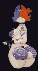 :3 anthro big_ass blacked blacked_tattoo breasts breasts_out cat_ears cat_humanoid cate_meowdy_(fortnite) catgirl choker edit fat_ass female fingerless_gloves fortnite furry looking_at_viewer nipple_piercing pierced_nipples side_view tattoo tattoos tavo(editor) thick_thighs thong thong_only topless