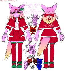 1boy 2025 3girls airiin220 bullet_n_board comely_material_morning cyberairiin_(airiin220) door_knob_(horse_race_tests) femboy girly horse_race_test horse_race_tests male male_focus pink_hair reference_sheet resolute_mind_afternoon skirt stockings superstitional_realism