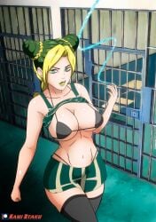 1girls female jojo's_bizarre_adventure jolyne_kujo kami_otaku solo solo_female tagme