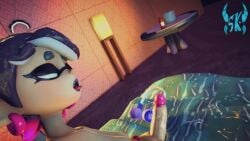 animated callie_(splatoon) cum_on_bed cum_splatter cumshot evilzorak fapping futanari growth handjob inkling large_penis masturbation misuzugon moaning_in_pleasure music sariken selfie_pose solo source_filmmaker splatoon tagme video
