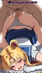 1boy 1girls 2025 ai_generated artist_name bishoujo_senshi_sailor_moon blonde_hair blue_eyes blue_sailor_collar blush choker cock crescent crescent_earrings dick earrings elbow_gloves electroworld female fucking gloves heart hi_res high_quality high_resolution highres intercourse long_hair love_making panties patreon patreon_username penetration penis sailor_collar sailor_moon sailor_moon_redraw_challenge sailor_senshi_uniform sex sexual_intercourse skirt stable_diffusion straight sweat top-down_bottom-up twintails uncensored underwear usagi_tsukino watermark white_gloves