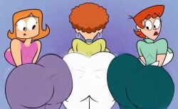3girls ai_assisted animated big_ass big_breasts big_butt cartoon_network crossover dat_ass dat_butt debbie_turnbull dexter's_laboratory dexter's_mom disney_xd fat_ass fat_butt female female_focus female_only honey_buttowski kick_buttowski large_ass looking_back milf milfs orange_hair robotboy samperez short_hair tagme thick_ass thick_thighs twitter_link video