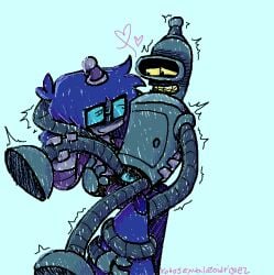 1boy 1male ambiguous_gender bender_bending_rodriguez cliveisawesome223 futurama hugging lifting_leg loving_couple loving_gaze loving_look male malesub ms_paint mspaint nonbinary oc oc_x_canon pegging pegging_male penetration robot robot_boy robot_on_robot robot_only self_insert self_upload selfship selfshipping sitting_on_lap strap-on submissive submissive_male tremble_lines tremble_spikes trembling trembling_for_pleasure yumeship yumeshipping