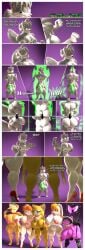 3d 3d_(artwork) absurd_res applejack_(mlp) ass aura balls big_balls big_breasts big_butt big_penis breasts comic comic_panel digital_media_(artwork) female friendship_is_magic genitals glimmer_the_bat growth hasbro hi_res keryo_wolfe keryo_wolfe_(character) male mario_bros muscle_growth my_little_pony nintendo penis princess_daisy source_filmmaker_(artwork) thick_thighs