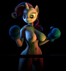 1girls 2015 3d 3d_(artwork) anthro areolae big_breasts big_ears blue_boxing_gloves blue_eyes blue_gloves boxing boxing_gloves boxing_gloves_only boxing_ring breasts equine erect_nipples eyeshadow female female_only friendship_is_magic gloves horn humanoid isisazza isiyazza large_breasts mammal my_little_pony nipples nude open_mouth pony purple_hair pussy rarity_(mlp) solo straight_hair thick thick_thighs thighs unicorn white_body white_skin wide_hips