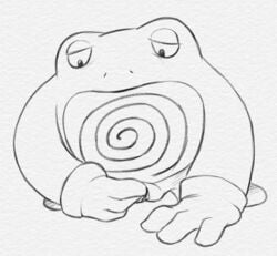 2015 amphibian female feral looking_down masturbation monochrome nintendo penetration pokemon poliwrath pussy simple_background solo traditional_media_(artwork) vaginal_penetration vaginal_penetration video_games white_background yaroul