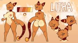 ampharos breasts claweddrip furry litha_(stormysparkler) litho_(stormysparkler) pokemon pokemon_(species) pussy vagina