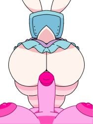 about_to_pound_the_fuck_outta_em anal_teasing animated ass ass_focus ass_jiggle ass_up beat_banger bunny_ears bunny_girl female fur furry futa_on_female futanari gif goober_(randomgoobie) intersex melanie_(regretevator) pink_body prodding randomgoobie regretevator roblox roblox_game self_upload skirt skirt_lift slime_girl stockings tagme tail tip_tease tv_head