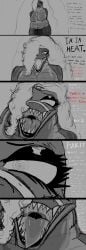 caption close-up crocodilian drooling female furry furry_female furry_only ira_the_lizard_goddess_(taser_napkin) lizard_goddess(taser_napkin) musky porn_addict scalie speaking_to_viewer sweaty talking_to_viewer writing