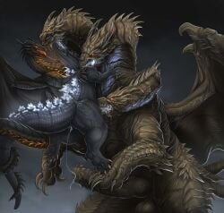 ghidorah (species) from godzilla (series) by creepy gun