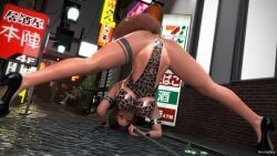 3d anal anal_insertion anal_object_insertion black_tape_project brown_eyes brown_hair busty buttplug buttplug_tail female female_focus hourglass_figure jack-o_pose lara_croft lara_croft_(survivor) long_hair outdoors outside ponytail public public_exposure public_nudity selfie selfie_stick smutnysize tattoo tomb_raider tomb_raider_(survivor) wide_hips