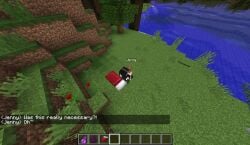 1boy 1boy1girl 1girls 3d 3d_animation animated background bed blowjob chatbox cum_in_pussy different_angle different_angles female gameplay gui human in-game jenny jenny_(minecraft) jenny_belle_(slipperyt) longer_than_30_seconds longer_than_3_minutes longer_than_one_minute male mine-imator minecraft mod music nametag outdoor_sex pussy red_flowers text text_box trees